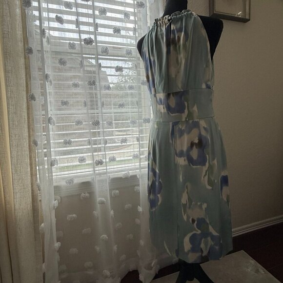 Ann Taylor  Multicolor Silk Strappy Sleeveless Dress Wedding Summer size 8 - Picture 7 of 15